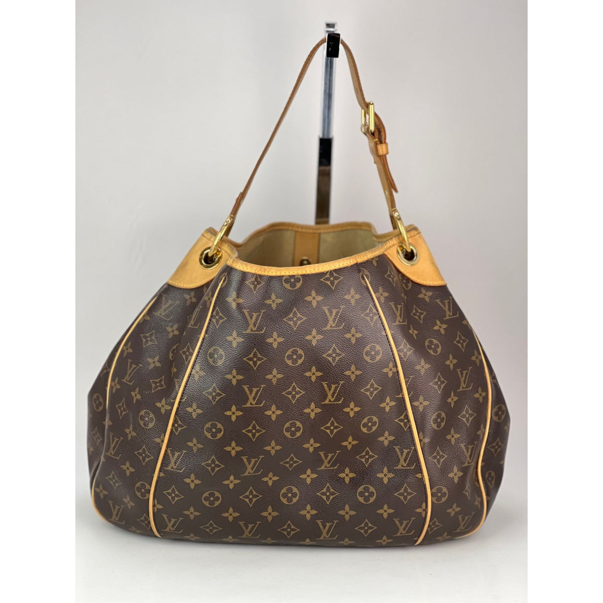 LOUIS VUITTON Neverfull GM Damier Ebene Tote Shoulder Bag Brown