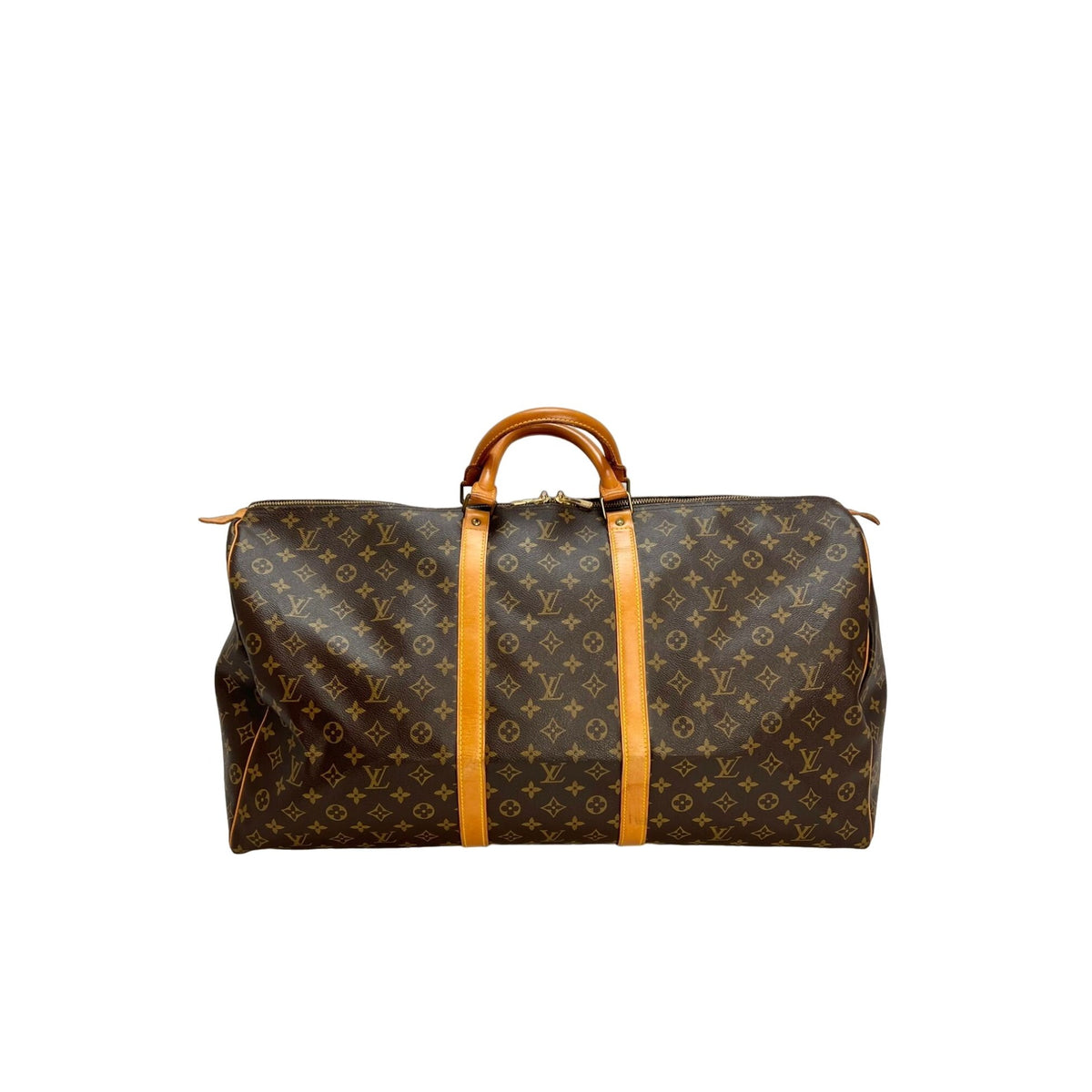 Vintage LOUIS VUITTON Keepall 56 Carry on Duffle Bag Designer 