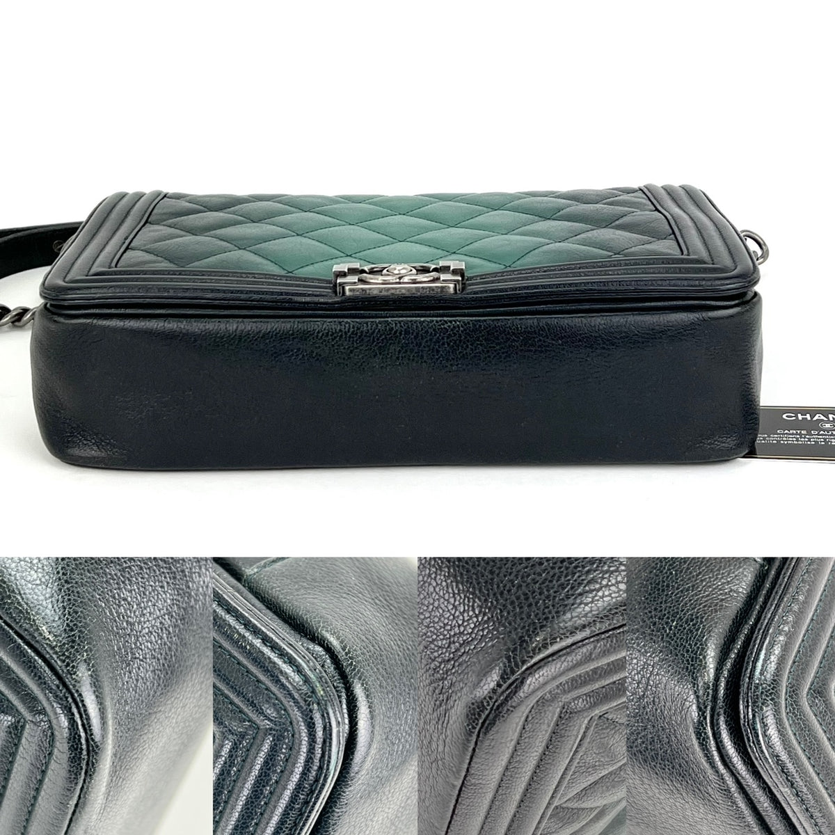 Pre-Owned CHANEL Dark Ombre Green Bag – Debsluxurycloset