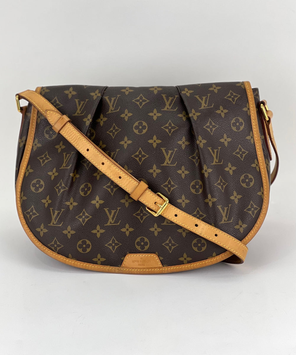 Louis Vuitton Classic Monogram Canvas Sac Tambourine Crossbody Bag., Lot  #17032