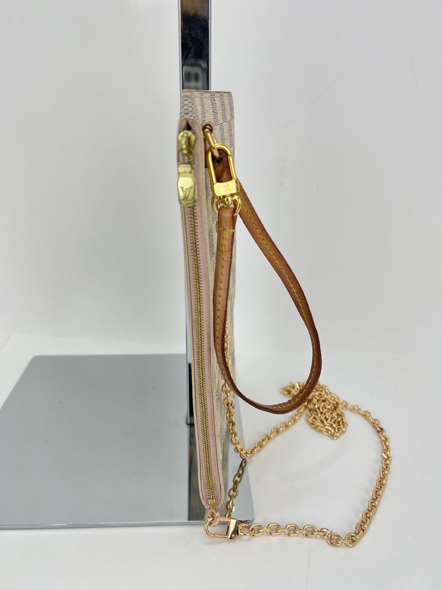 Sold at Auction: Louis Vuitton, Louis Vuitton - The Pochette FÃ©licie in Damier  Azur Canvas w/ Crossbody Chain