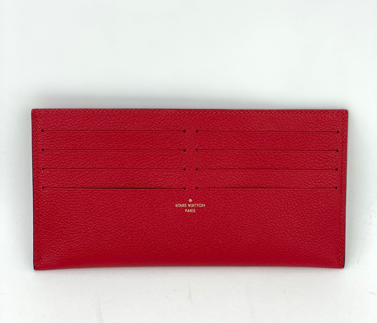 Louis Vuitton Leather Pochette Felicie Insert/Card Case Fuchsia