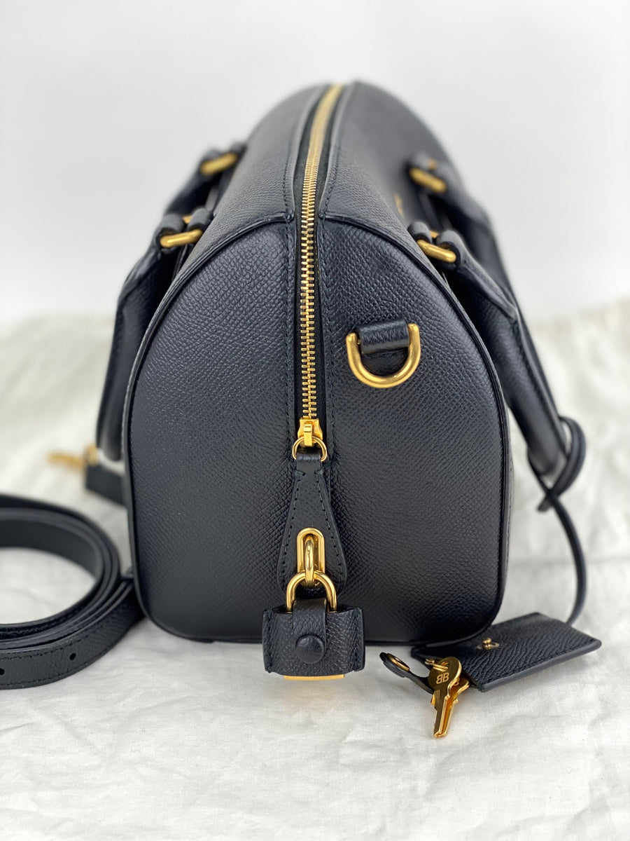 Balenciaga Ville Bowling Small Leather Bag Preowned Debsluxurycloset