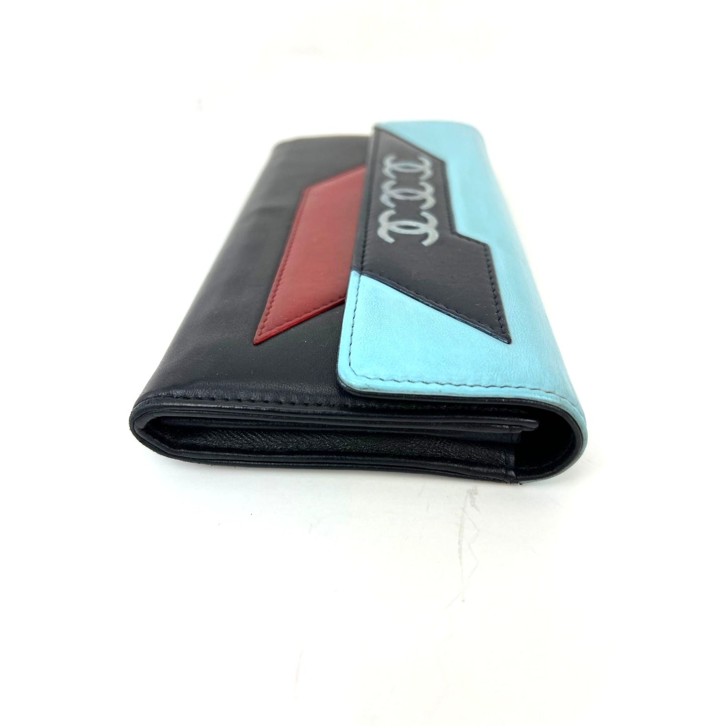 
                  
                    Chanel Airline Triple CC Logo Long Wallet Clutch
                  
                
