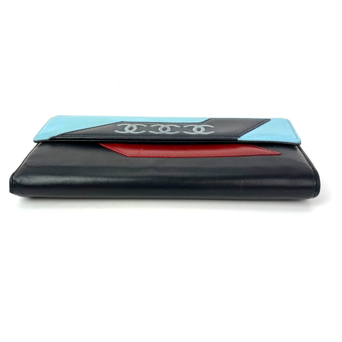 
                  
                    Chanel Airline Triple CC Logo Long Wallet Clutch
                  
                