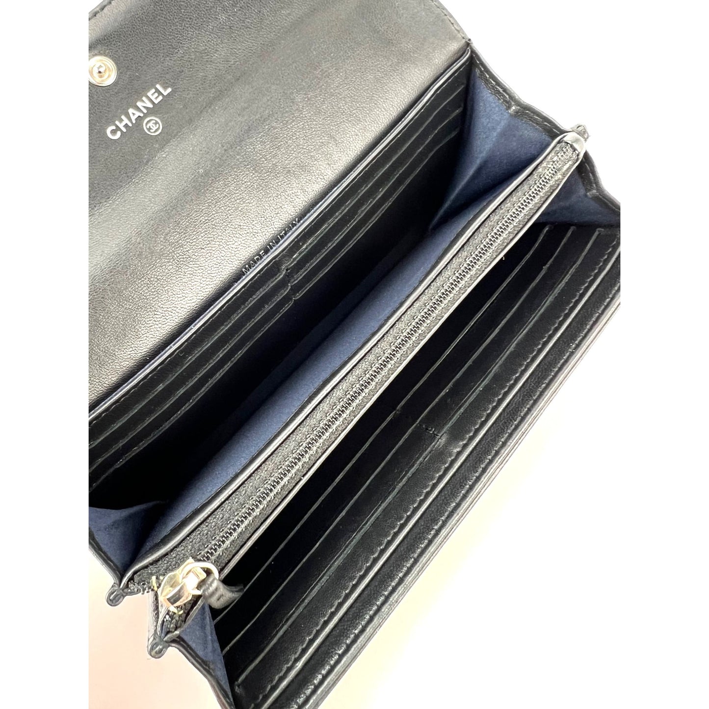 
                  
                    Chanel Airline Triple CC Logo Long Wallet Clutch
                  
                