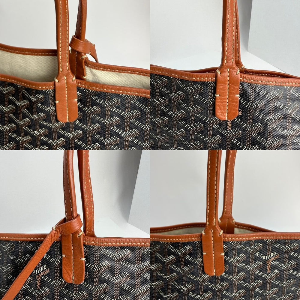 GOYARD St. Louis Goyardine PM Black Tote Bag – Debsluxurycloset