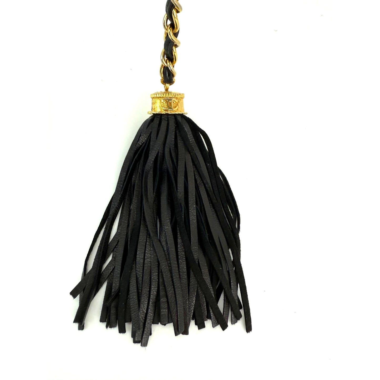 
                  
                    Chanel Lambskin Diamond Quilted CC Tassel Black Clutch Bag
                  
                