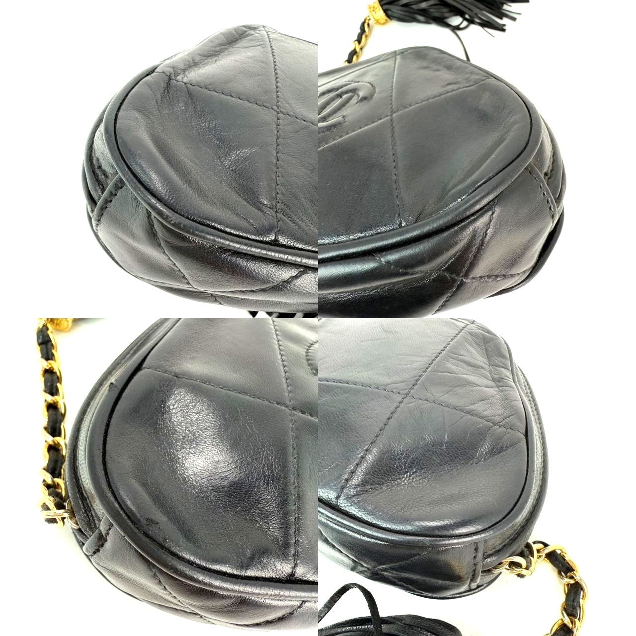 
                  
                    Chanel Lambskin Diamond Quilted CC Tassel Black Clutch Bag
                  
                