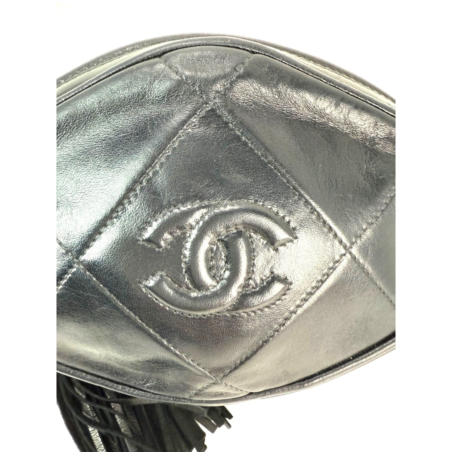 
                  
                    Chanel Lambskin Diamond Quilted CC Tassel Black Clutch Bag
                  
                