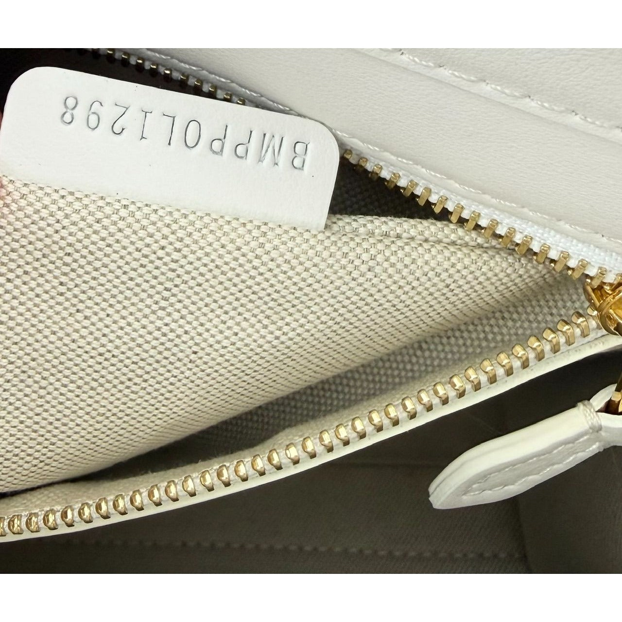 
                  
                    Burberry White Leather & Natural Raffia Mini Pocket Bag
                  
                