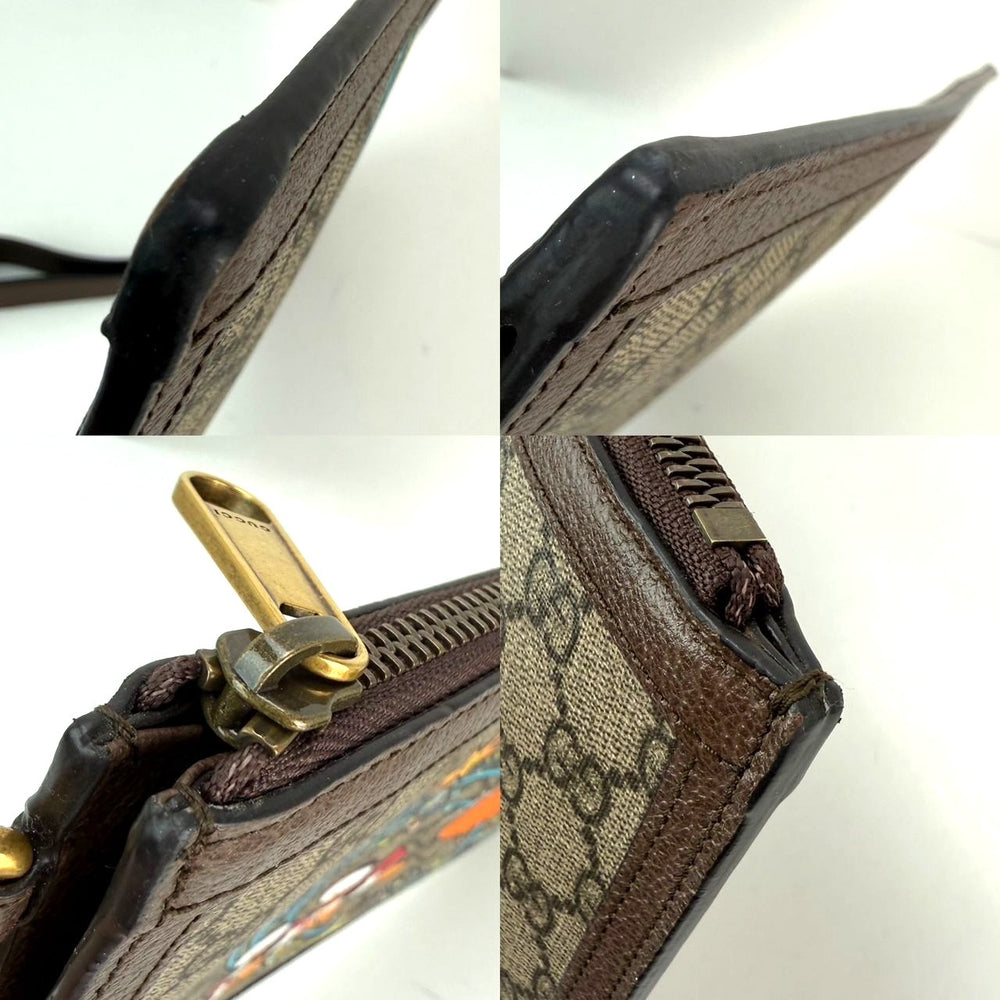 
                  
                    Gucci Disney Donald Duck GG Supreme Zip Beige Clutch Wristlet Bag
                  
                