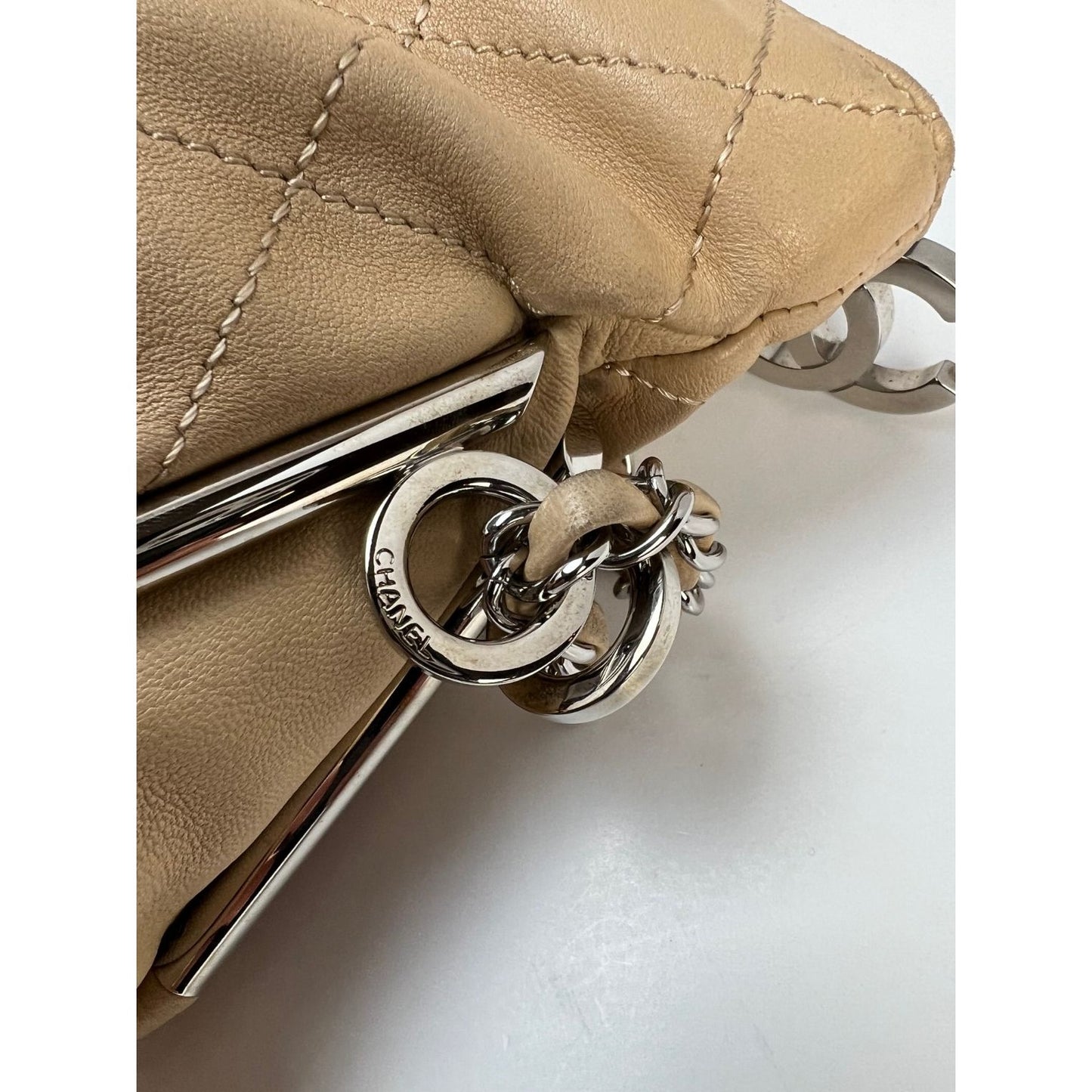Chanel Lambskin Stitched Medium Ultimate Soft Beige Tote – Debsluxurycloset