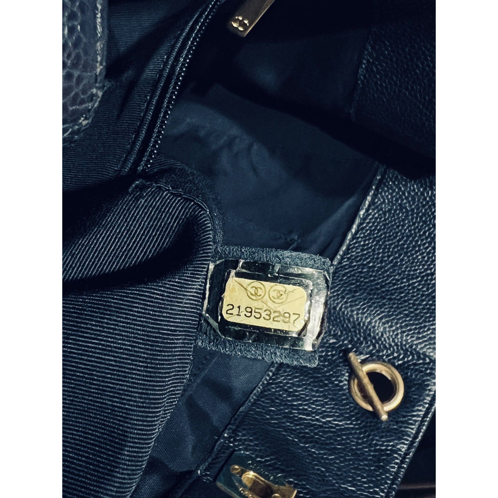 
                  
                    Chanel Caviar Quilted Large Classic Shopping Blue Leather Tote
                  
                