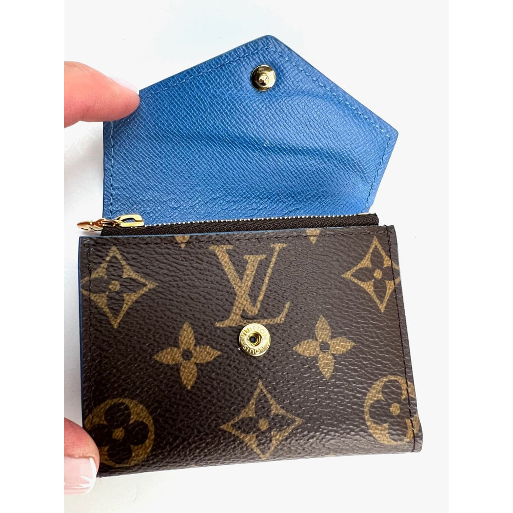Louis Vuitton Zoe Monogram Blue Wallet