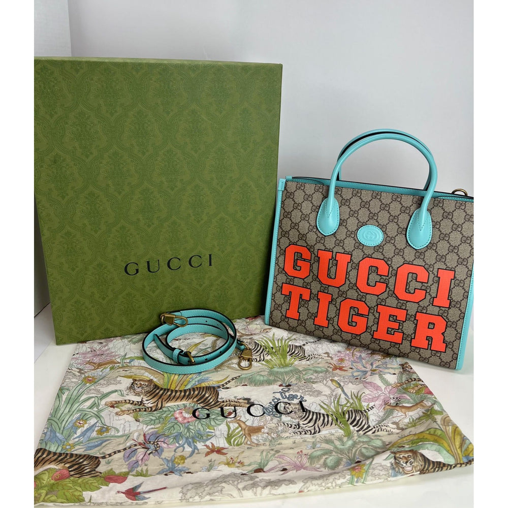 Gucci bag tiger online print