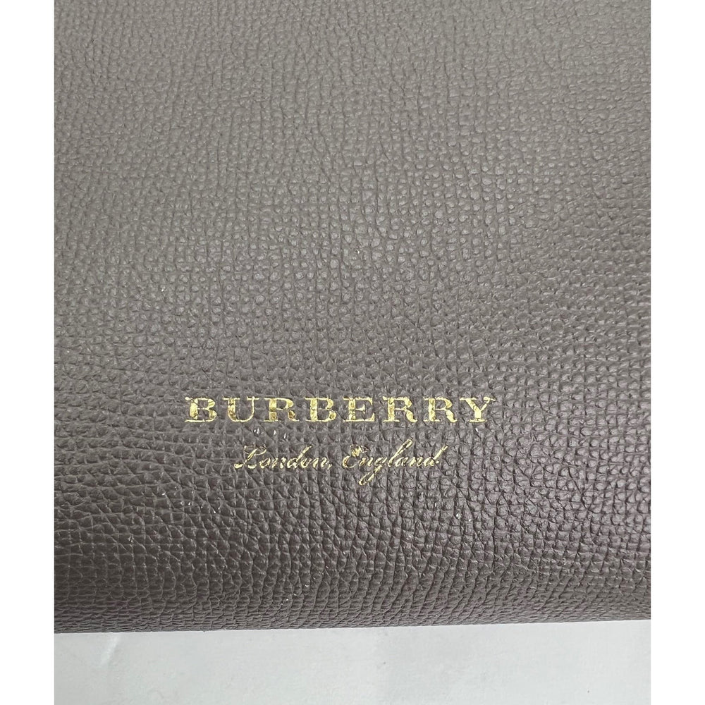 Burberry The Bridle Leather Shoulder Bag in Black