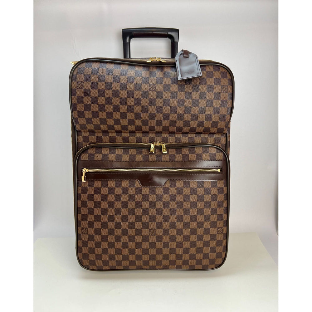 Louis Vuitton Pegase 60 Ardoise Taiga Rolling suitcase carry on