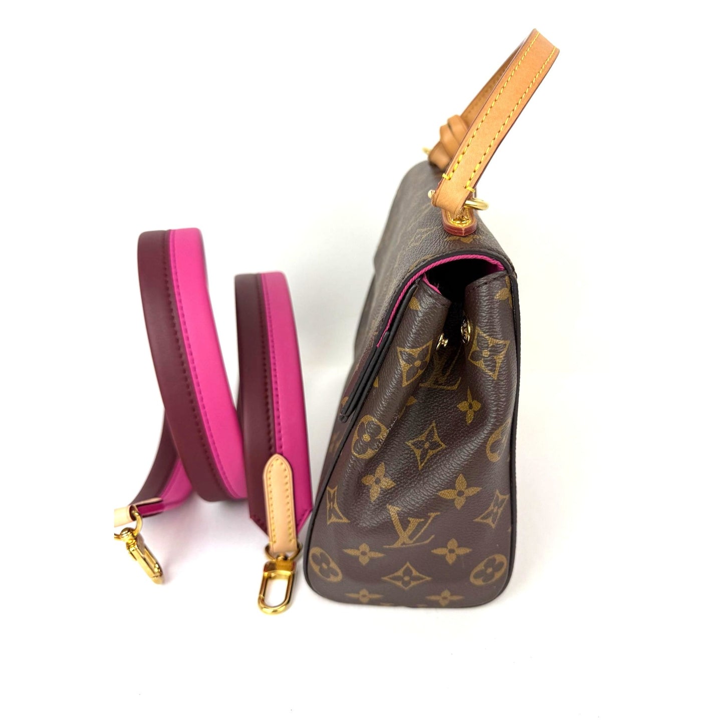 
                  
                    LOUIS VUITTON Cluny BB Bordeaux Fuchsia Monogram Shoulder Bag
                  
                