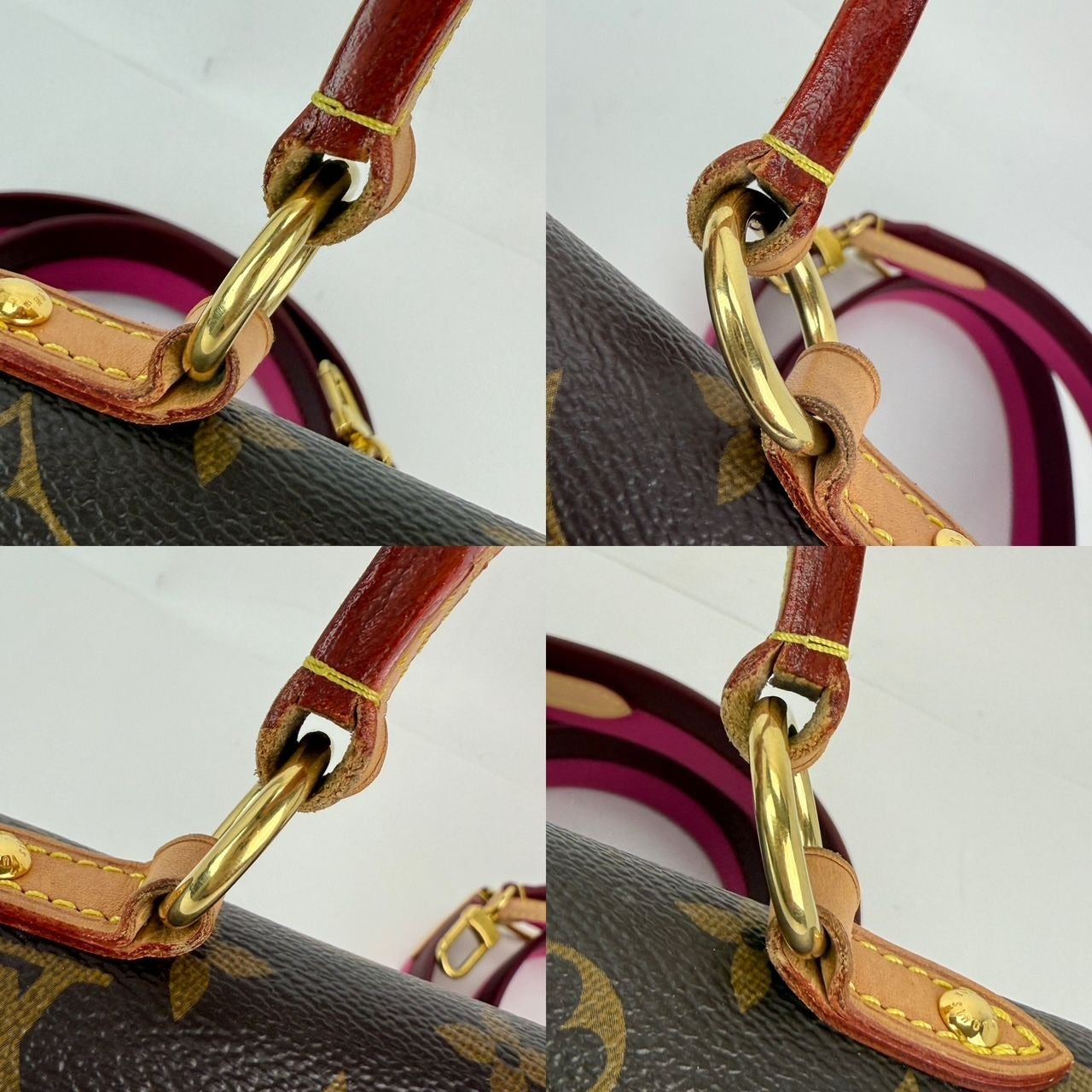 
                  
                    LOUIS VUITTON Cluny BB Bordeaux Fuchsia Monogram Shoulder Bag
                  
                