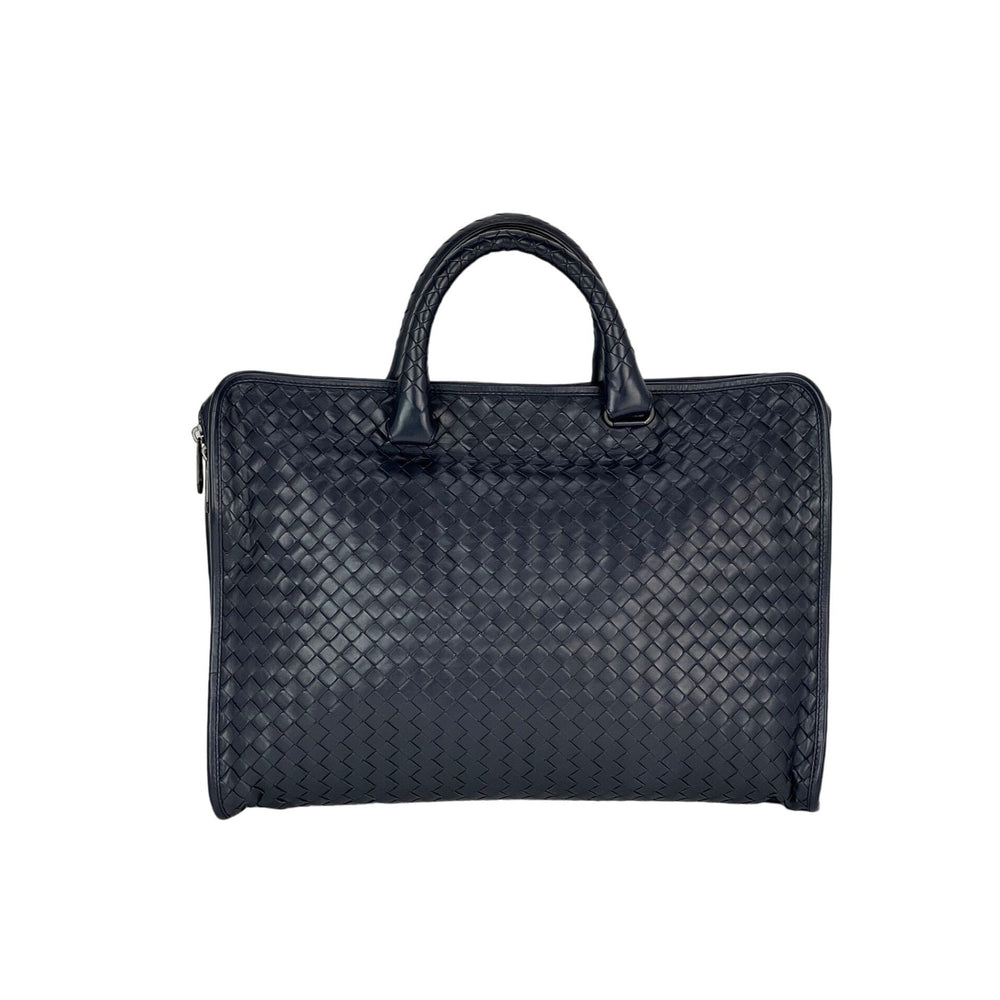 Bottega Veneta Intrecciato Top Zip Briefcase Attache Bag