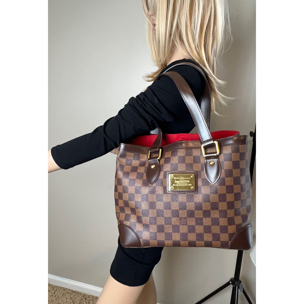 Louis Vuitton Hampstead PM Damier Ebene Canvas Tote Bag Debsluxurycloset