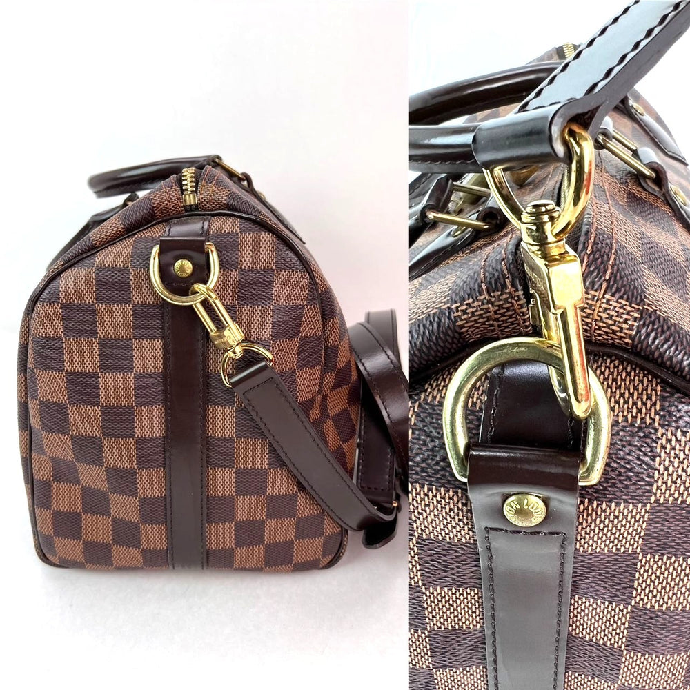 
                  
                    LOUIS VUITTON Speedy 30 Bandouliere Damier Ebene Satchel Hand Bag
                  
                