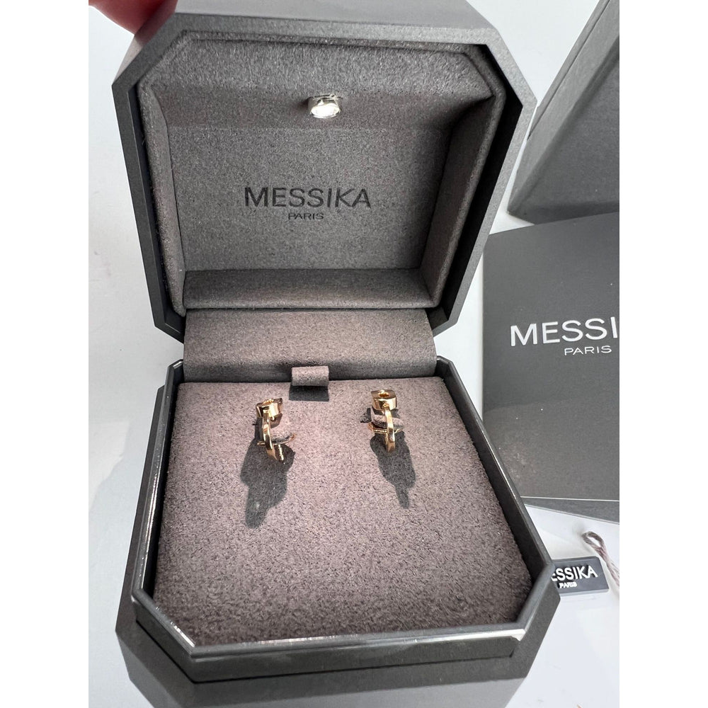 
                  
                    Messika Move Uno Mini Hoops Yellow Gold Diamond Earrings
                  
                