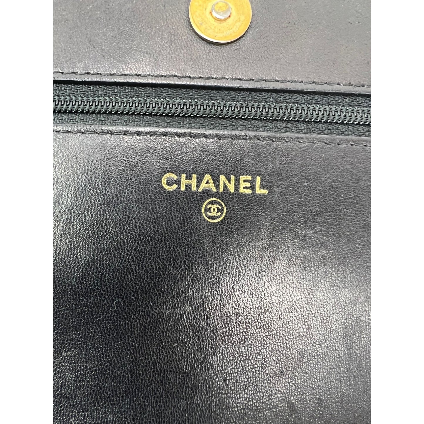 
                  
                    Chanel Lambskin Quilted Chanel 19 Wallet on a Chain Black Bag
                  
                