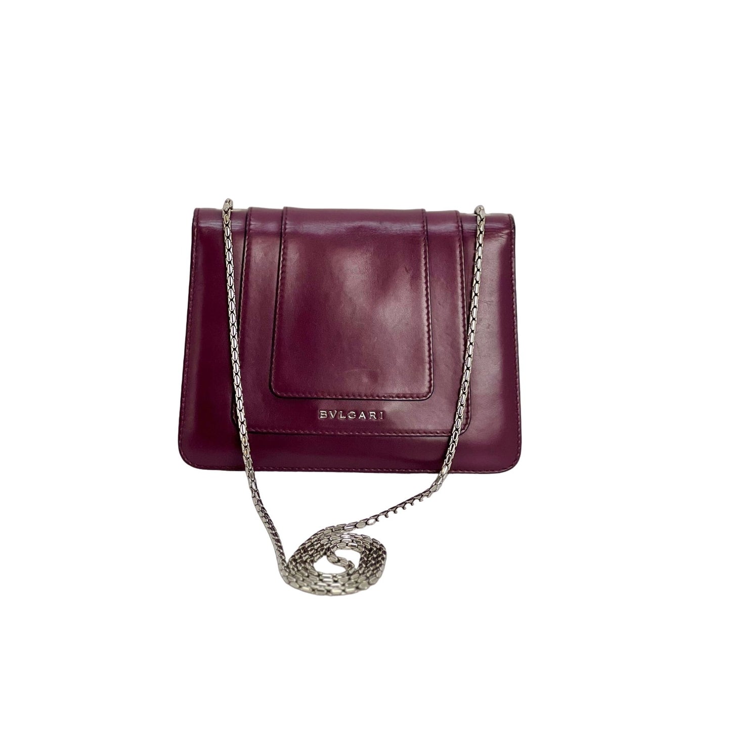 
                  
                    Bvlgari Calfskin Small Serpenti Forever Snake Plum Crossbody Bag
                  
                