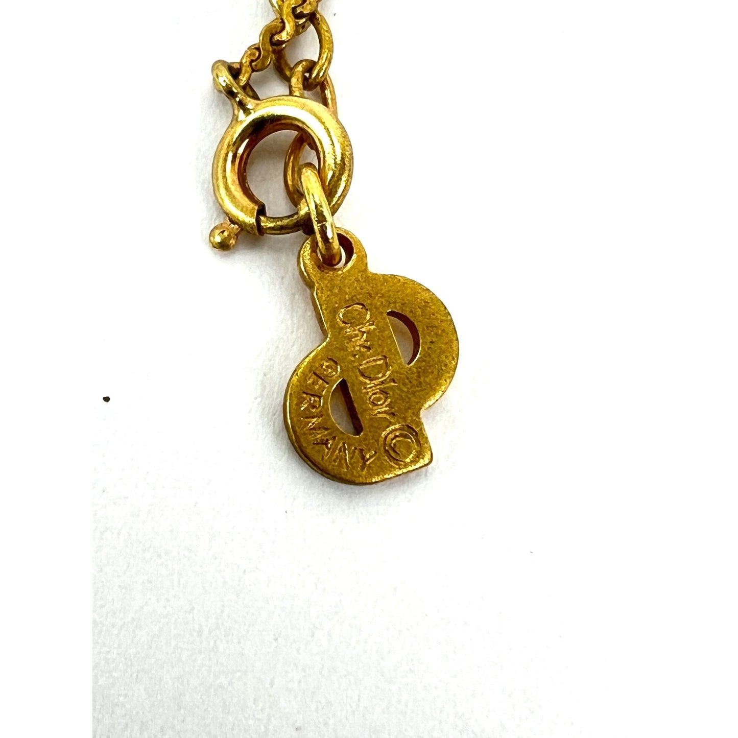 
                  
                    Christian Dior Gold Plated CD Pendent Necklace
                  
                