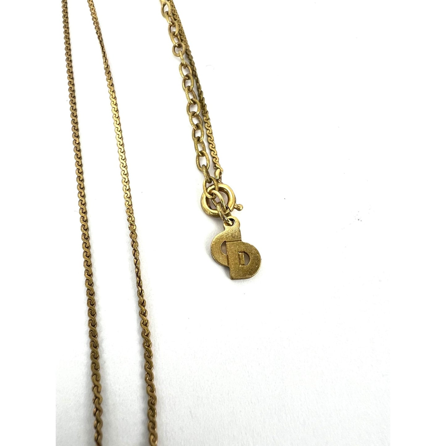 
                  
                    Christian Dior Gold Plated CD Pendent Necklace
                  
                