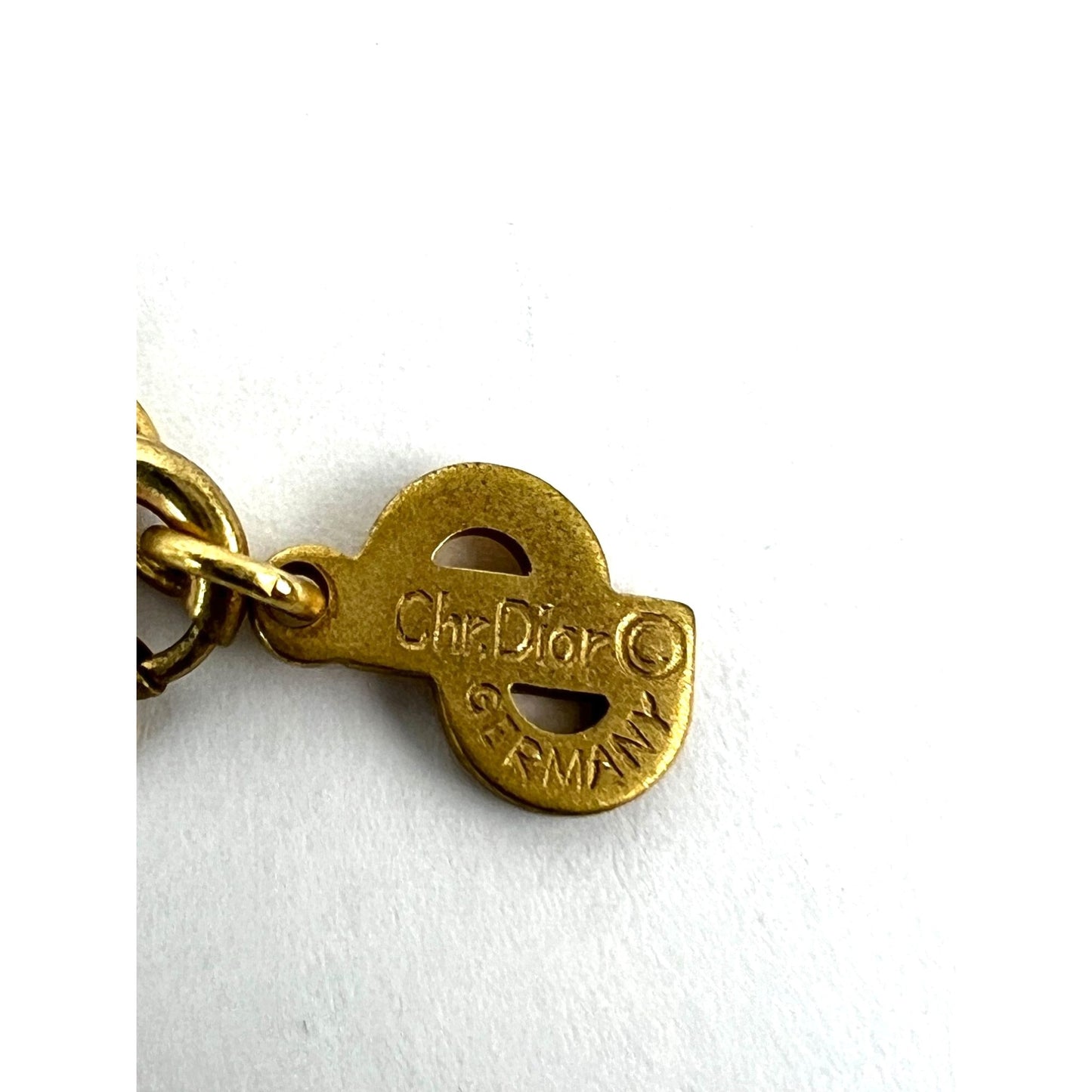 
                  
                    Christian Dior Gold Plated CD Pendent Necklace
                  
                