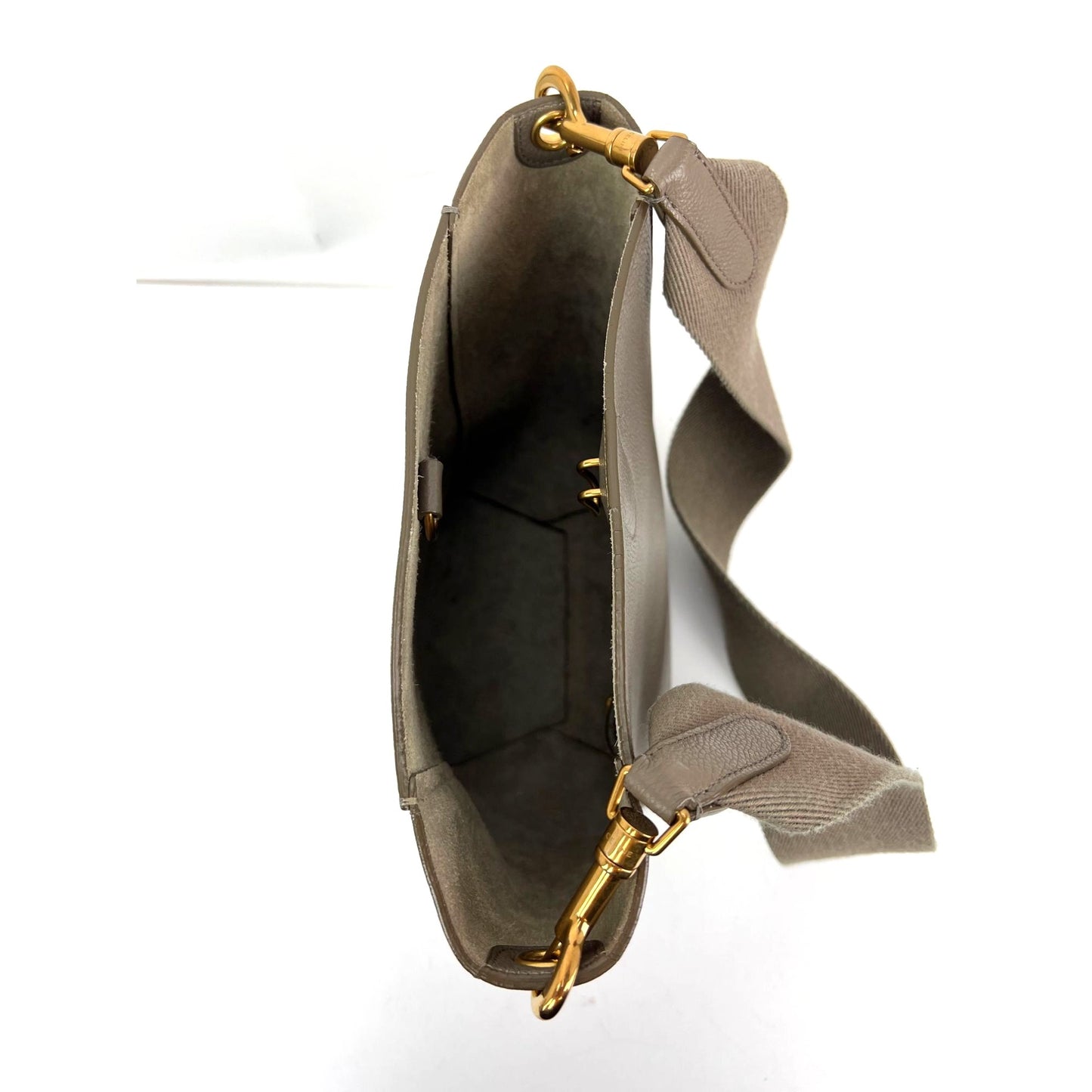 
                  
                    Celine Seau Sangle Small Taupe Leather Shoulder Bag
                  
                