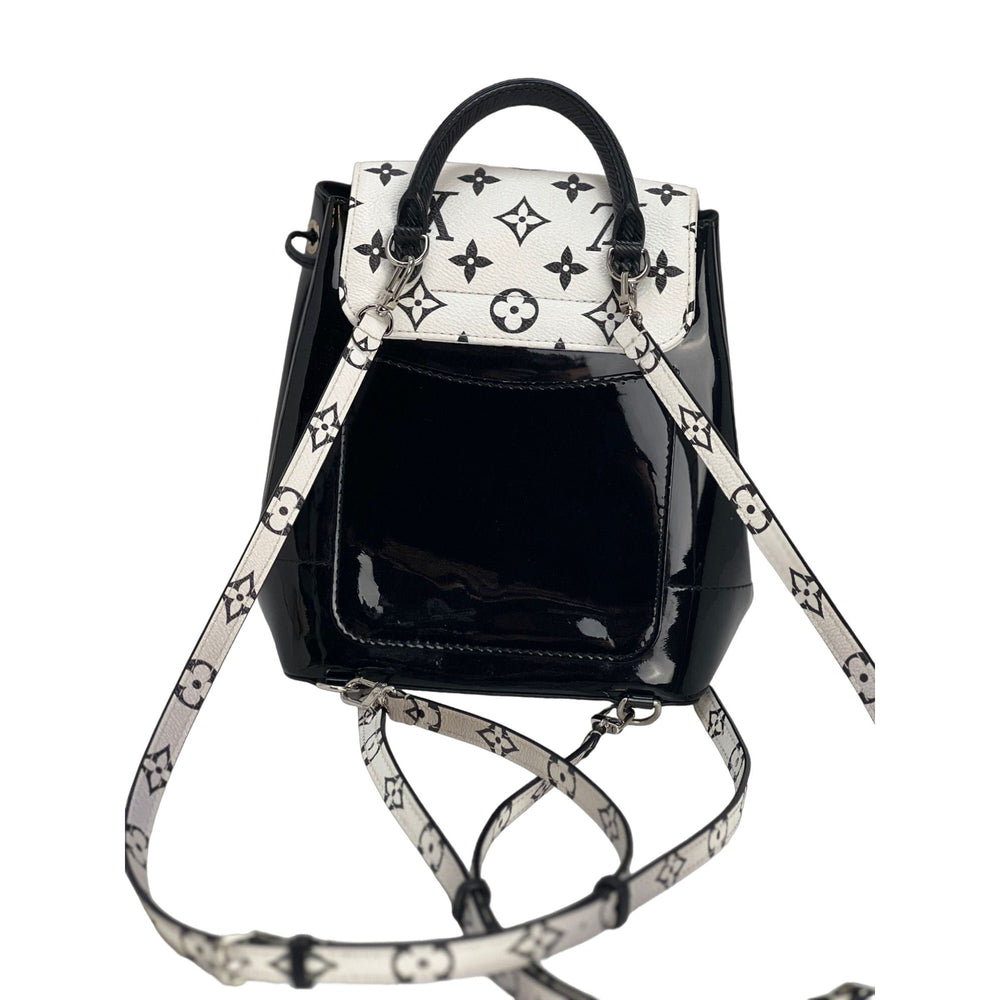 Louis Vuitton Hot Springs White Monogram Patent Leather Backpack – Debsluxurycloset