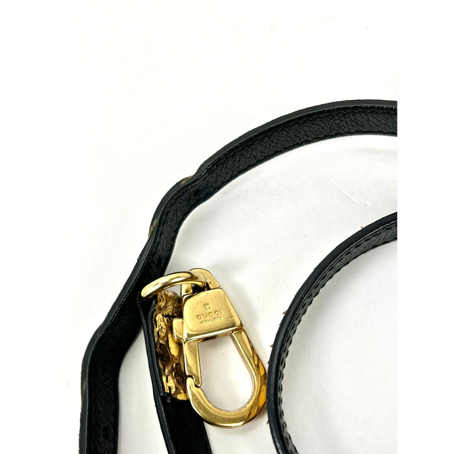 
                  
                    Gucci Thiara Double Sided Black Leather Python Crossbody Bag
                  
                