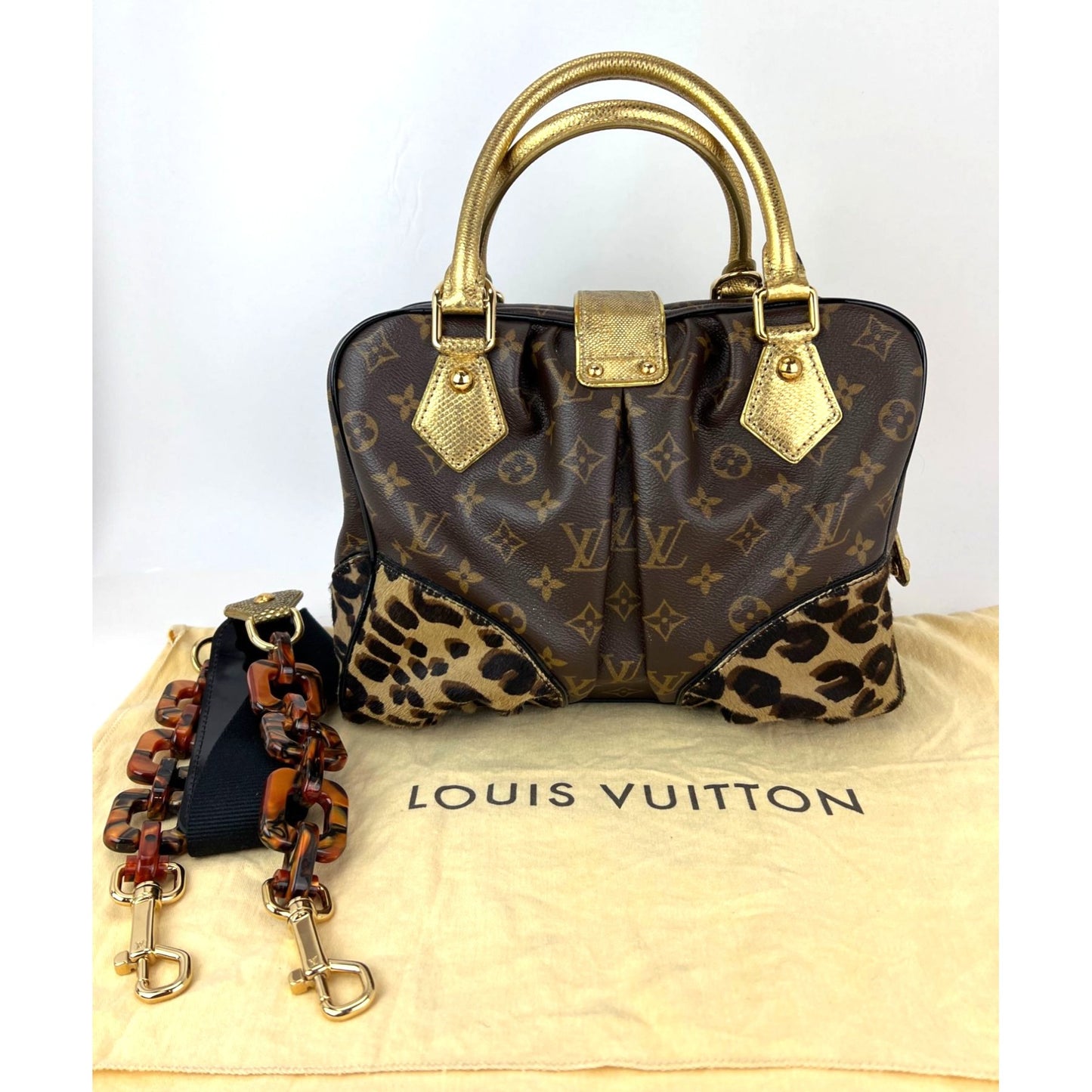 
                  
                    Louis Vuitton Bag  Adele Monogram Leopard Shoulder Bag Limited Edition
                  
                