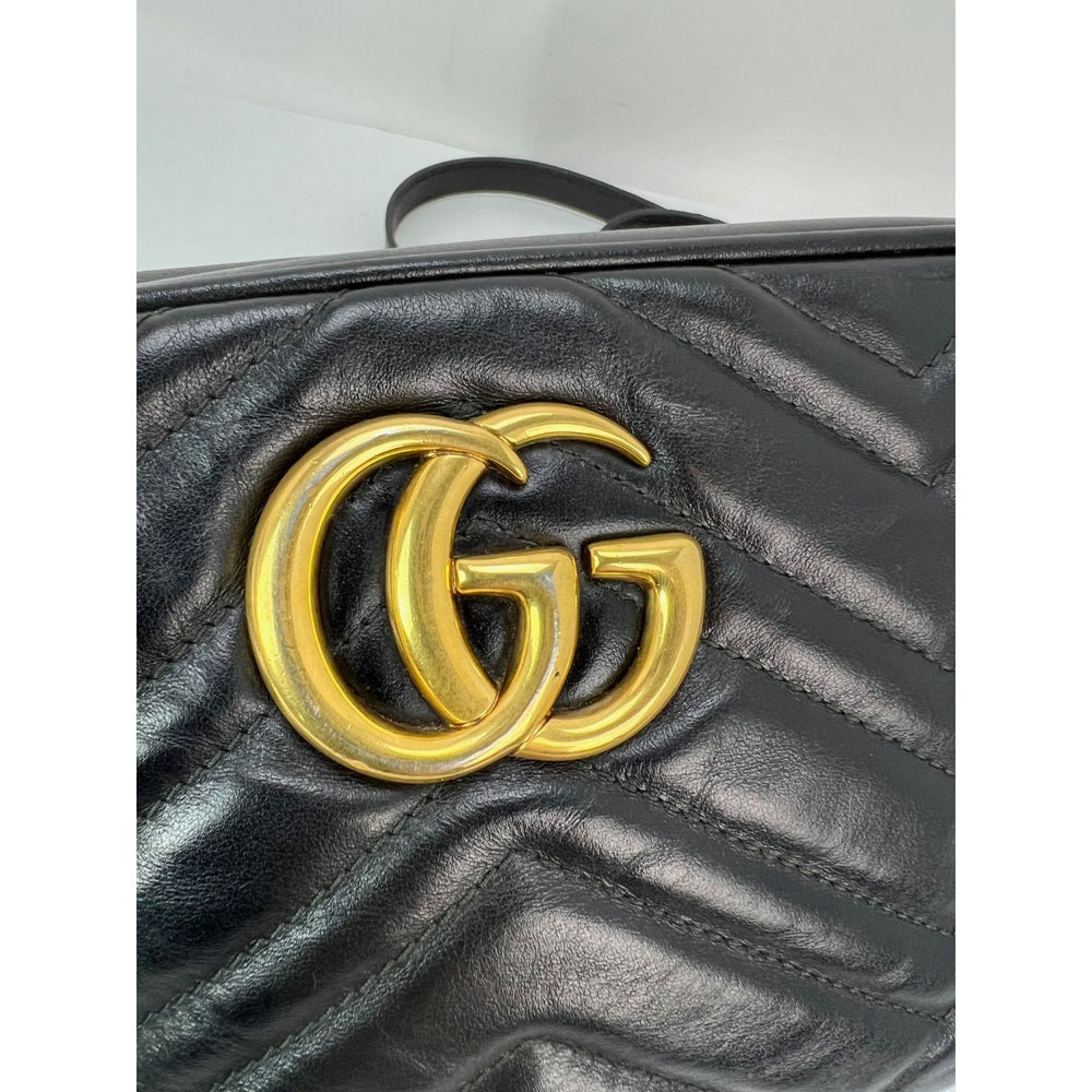 
                  
                    Gucci GG Marmont Small Chain Black Matelasse Leather Crossbody Bag
                  
                