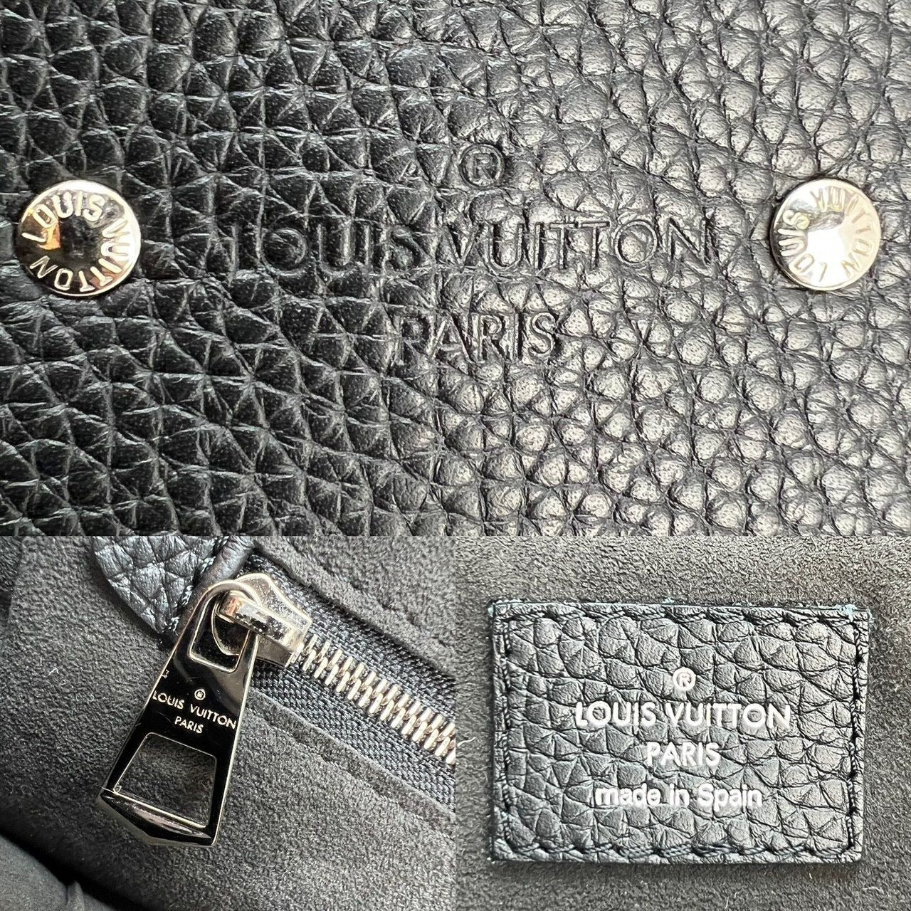 Louis Vuitton Black Taurillon Leather Armand Briefcase Bag - Yoogi's Closet