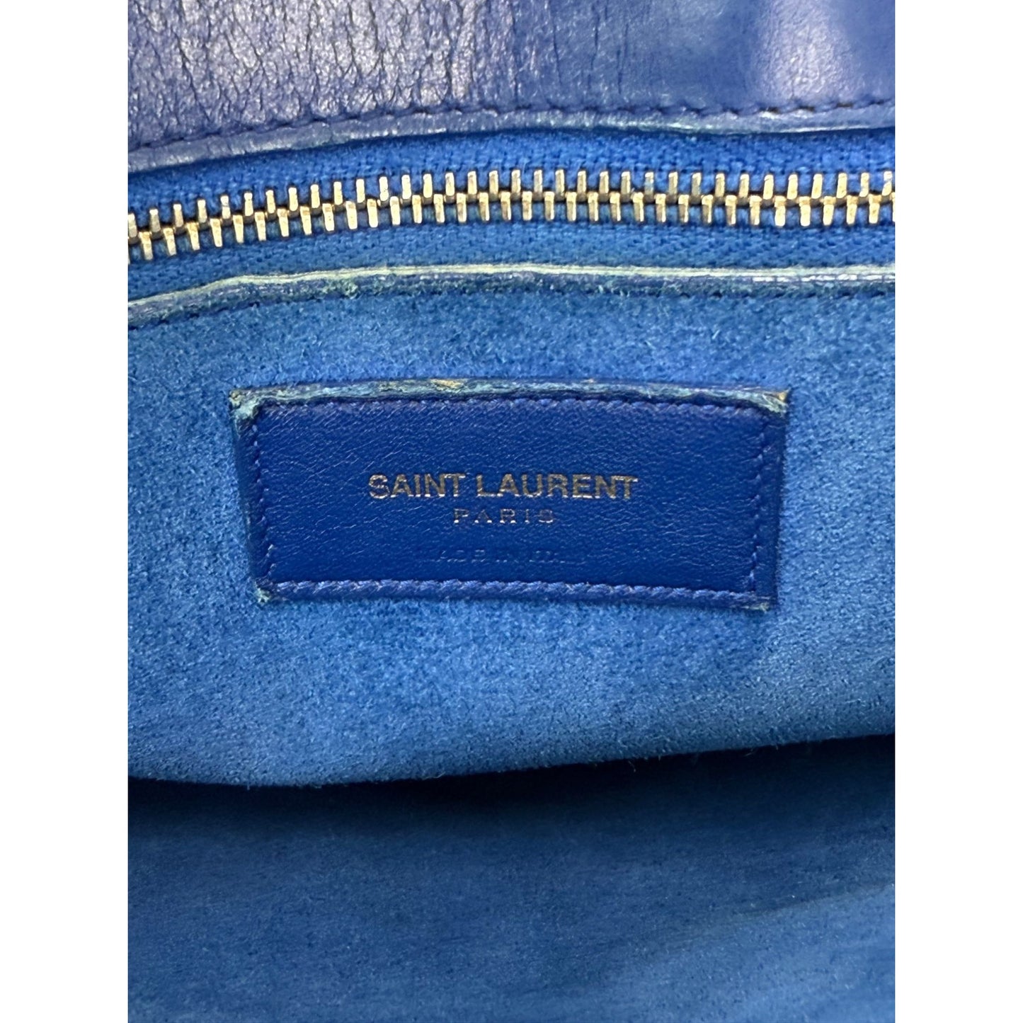 
                  
                    Saint Laurent Sac De Jour Blue Leather Hand Bag
                  
                