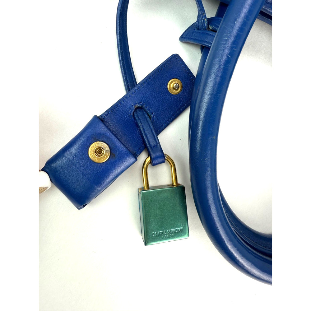 
                  
                    Saint Laurent Sac De Jour Blue Leather Hand Bag
                  
                