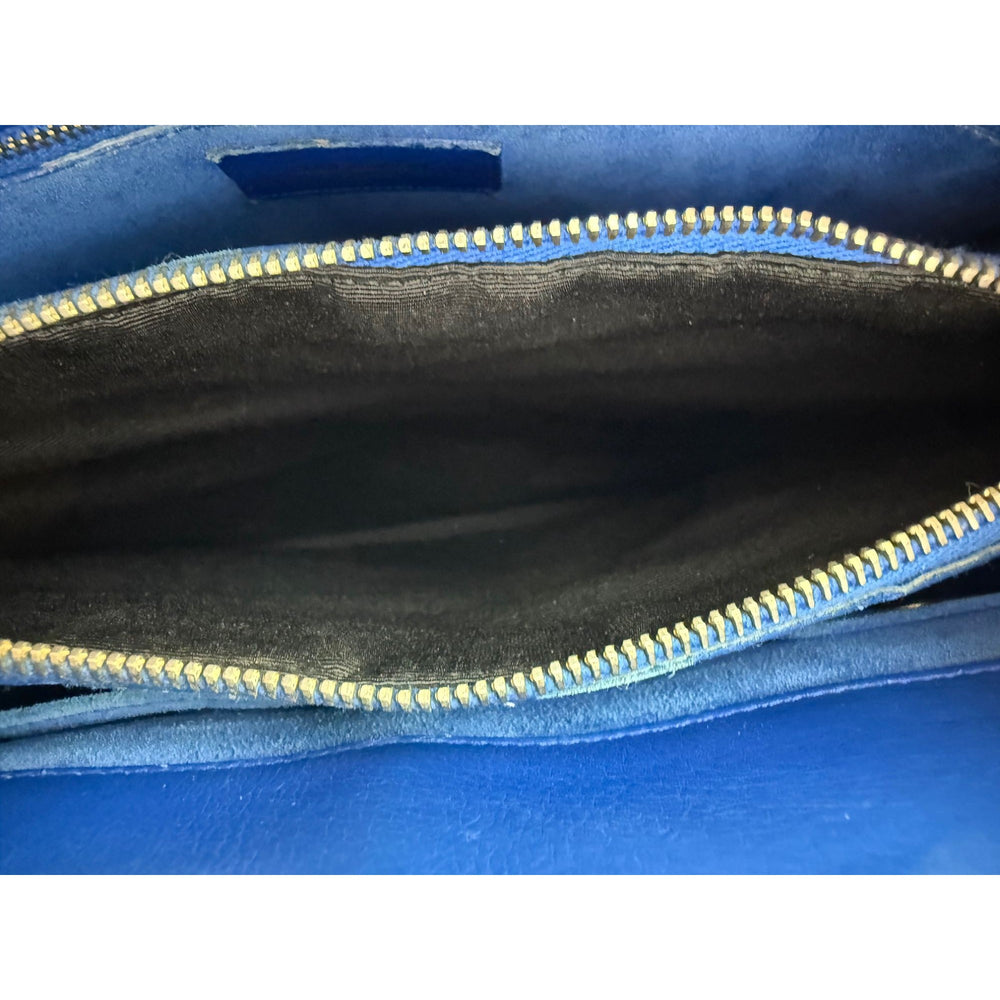 
                  
                    Saint Laurent Sac De Jour Blue Leather Hand Bag
                  
                