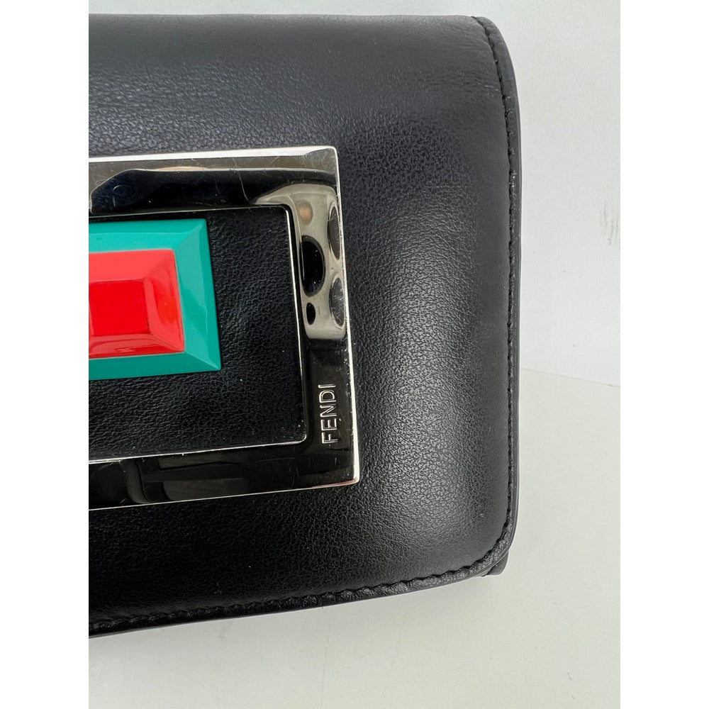 Fendi F is Fendi Continental Wallet w/ Chain - Grey Crossbody Bags