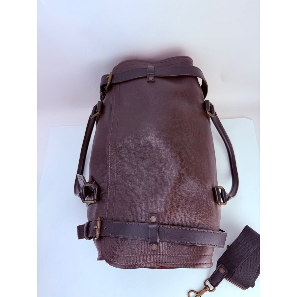 
                  
                    Louis Vuitton Vintage Utah Brown Leather Sac Weekender Travel Bag
                  
                