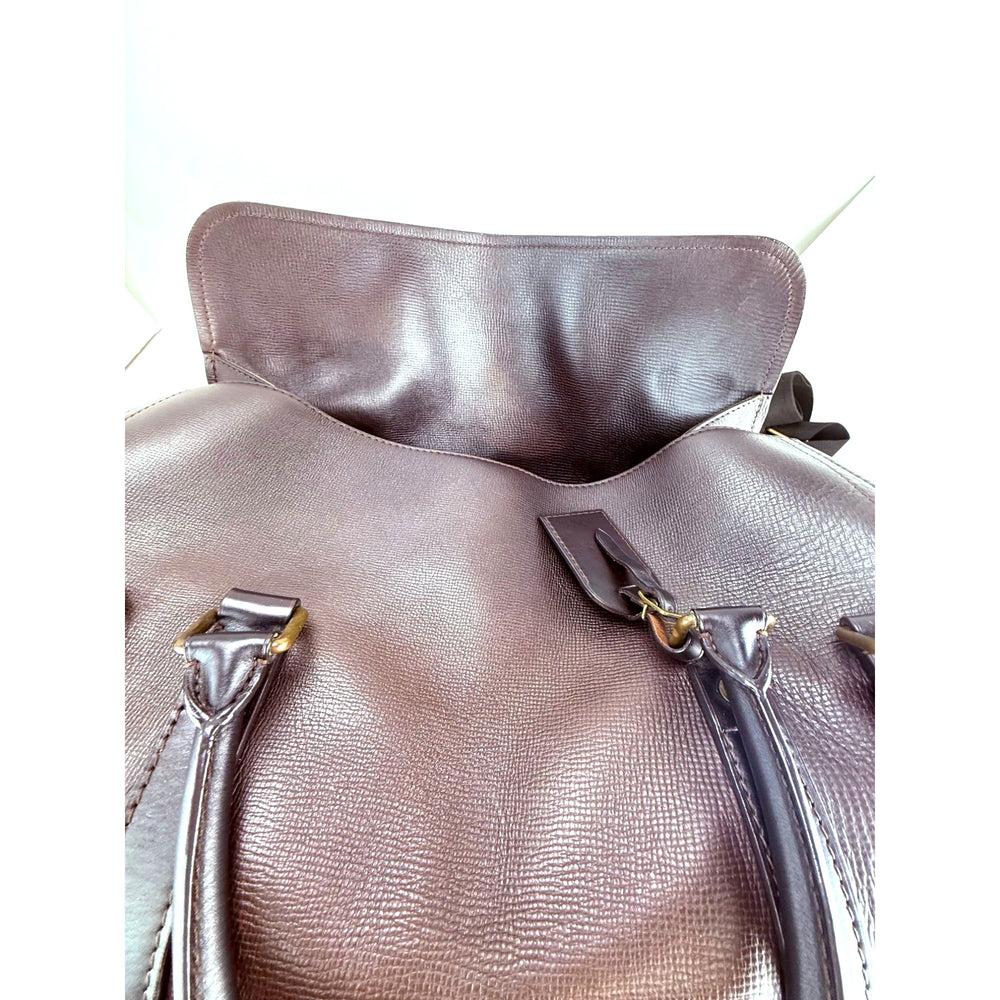 
                  
                    Louis Vuitton Vintage Utah Brown Leather Sac Weekender Travel Bag
                  
                