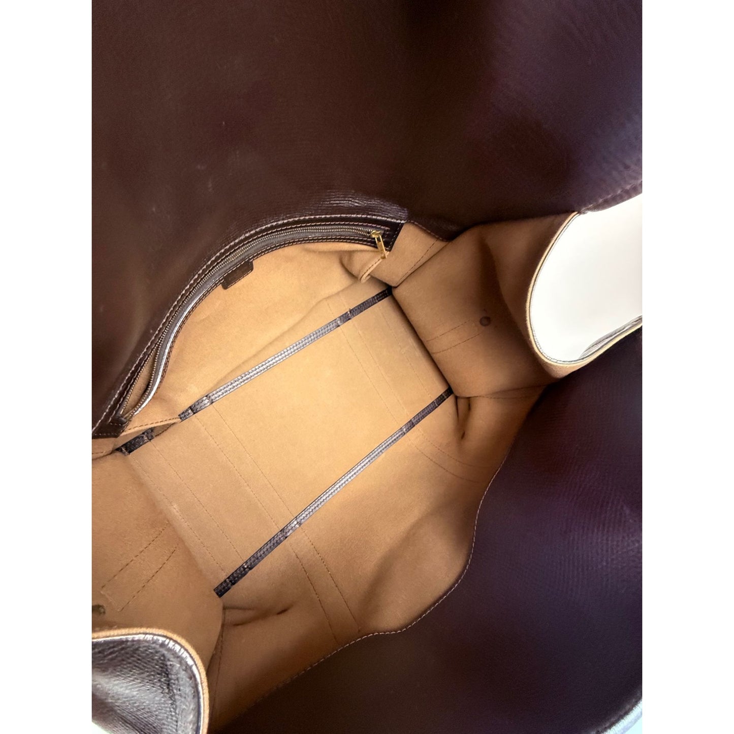 
                  
                    Louis Vuitton Vintage Utah Brown Leather Sac Weekender Travel Bag
                  
                