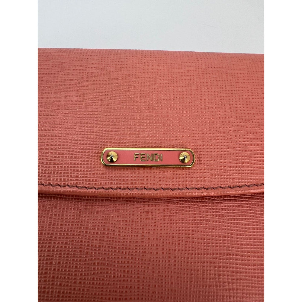 
                  
                    Fendi Continental Pink Leather Wallet Clutch
                  
                