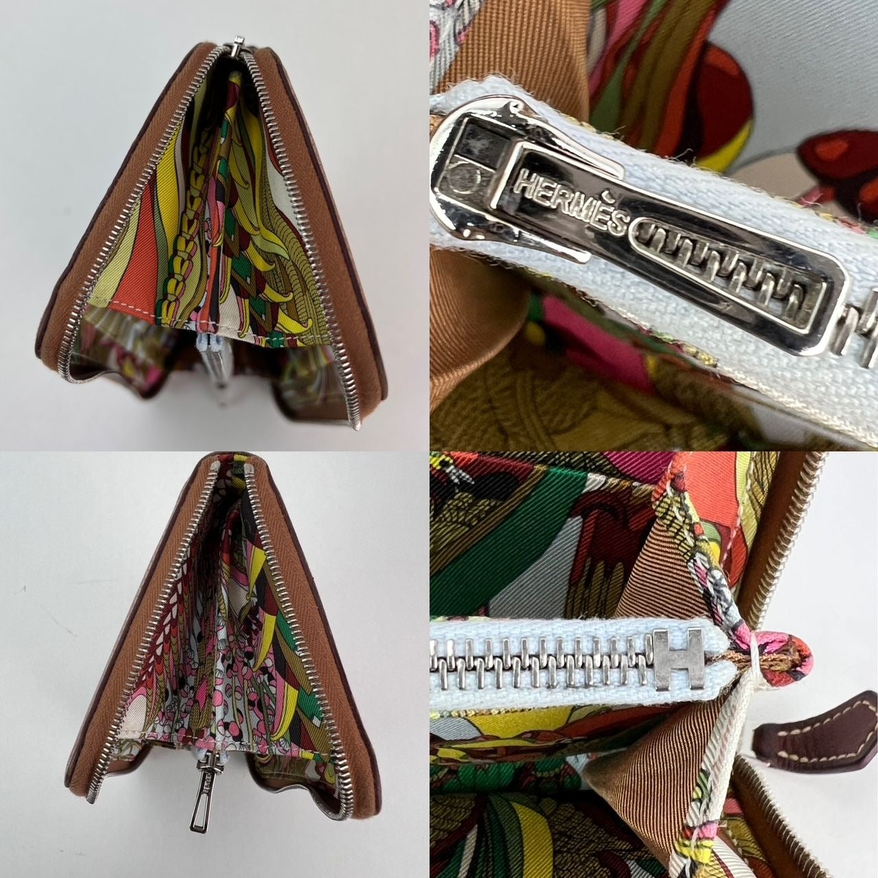 
                  
                    Hermes Gold Epson Silk in a Wallet Zip Around Long Wallet
                  
                