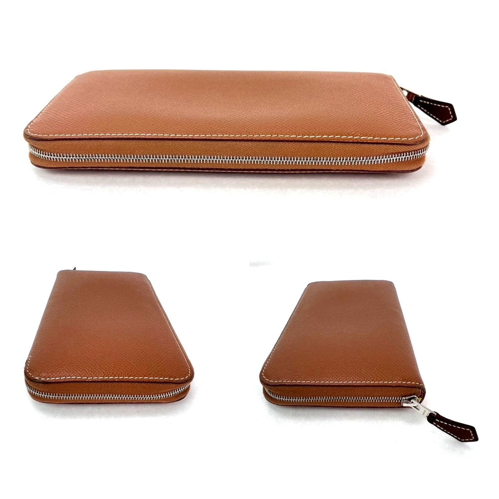 
                  
                    Hermes Gold Epson Silk in a Wallet Zip Around Long Wallet
                  
                