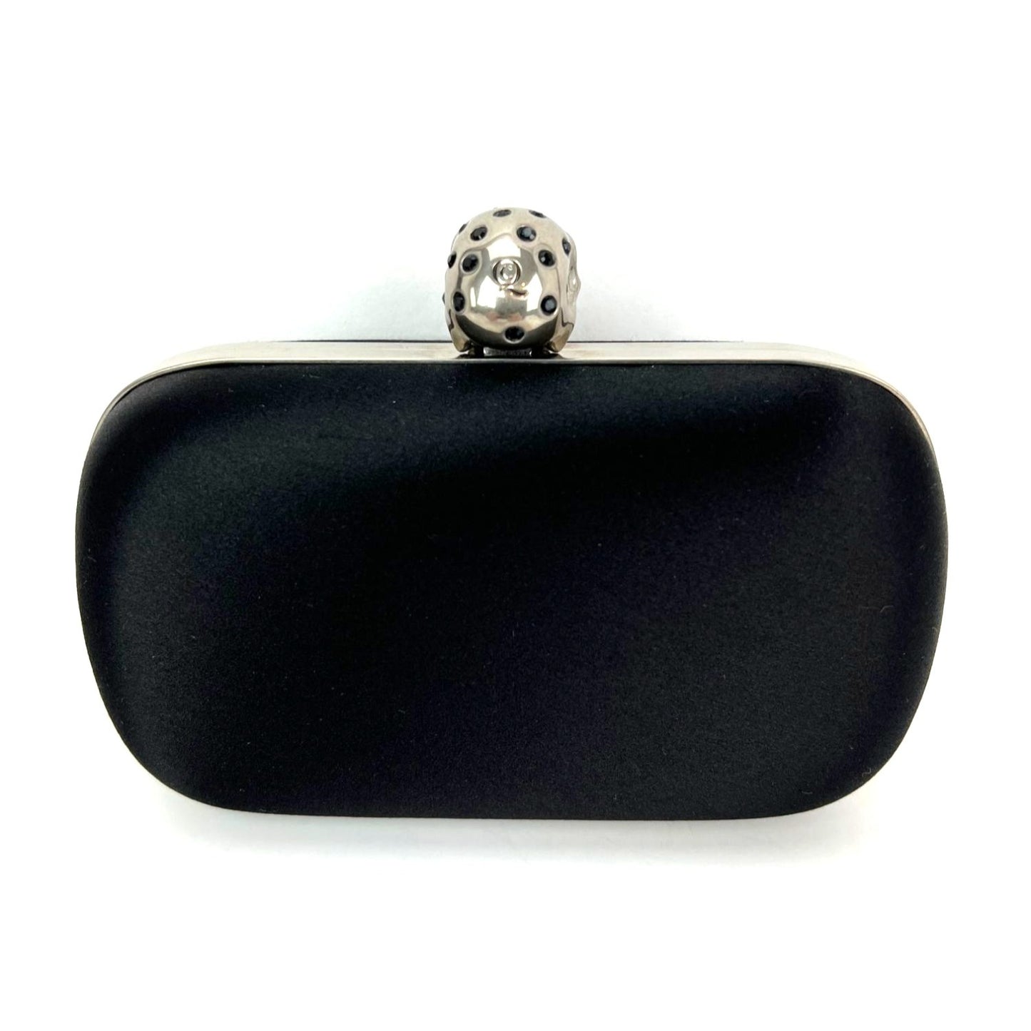 
                  
                    Alexander McQueen Skull Black Satin Clutch
                  
                